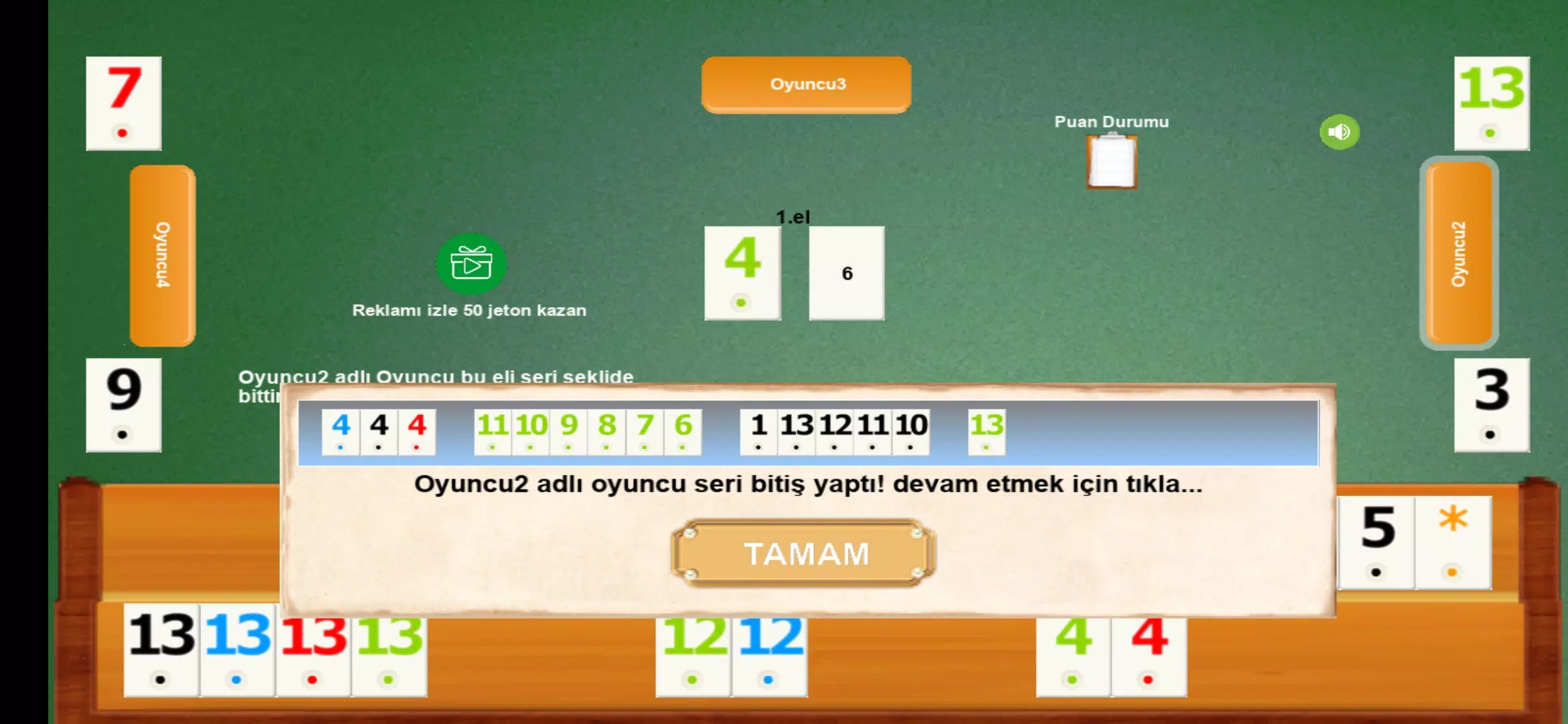 İnternetsiz Okey Screenshot 3