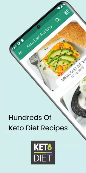 Keto Diet: Low Carb Recipes 螢幕截圖 0