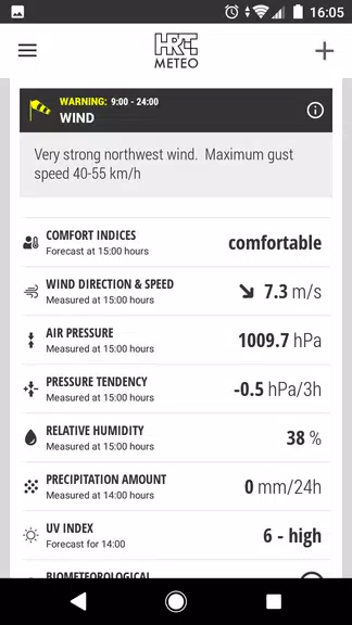 Schermata HRT METEO 1
