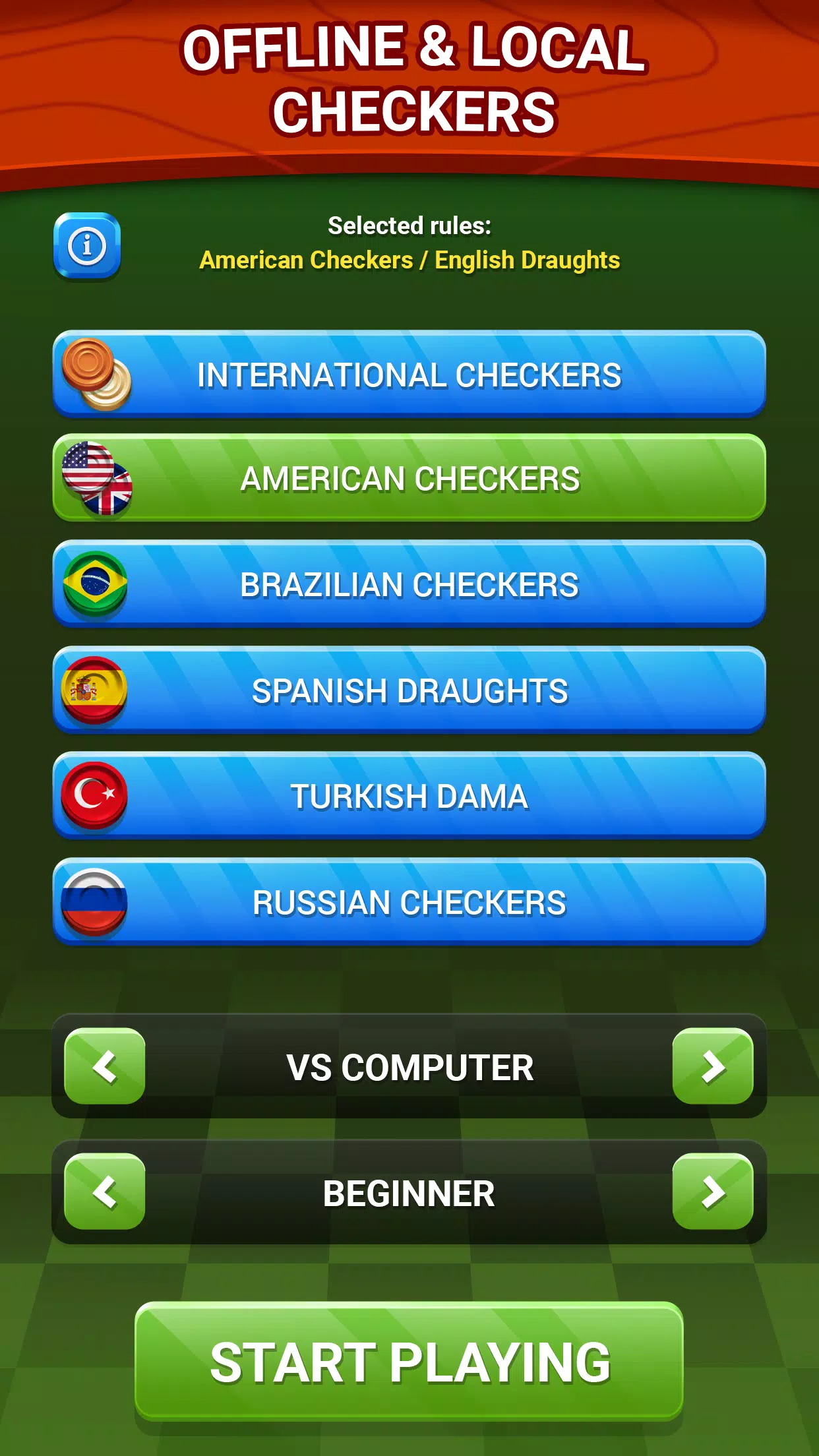 Schermata Checkers - Online & Offline 3