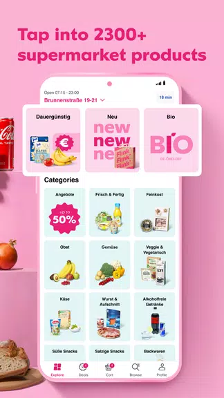 Flink: Groceries in minutes Ekran Görüntüsü 1