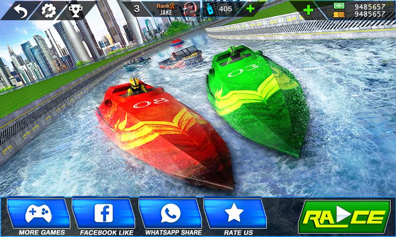 Speed Boat Crash Racing स्क्रीनशॉट 1