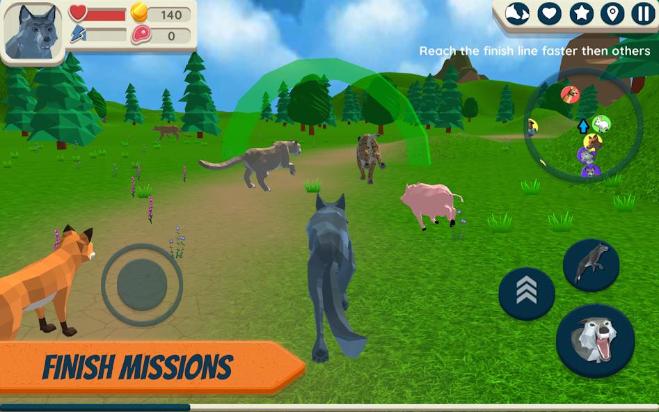 Wolf Simulator: Wild Animals 3 Mod Screenshot 1