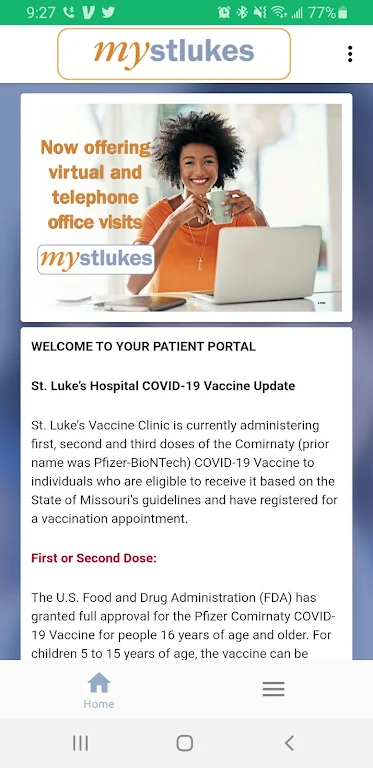 mystlukes Patient Portal Screenshot 2