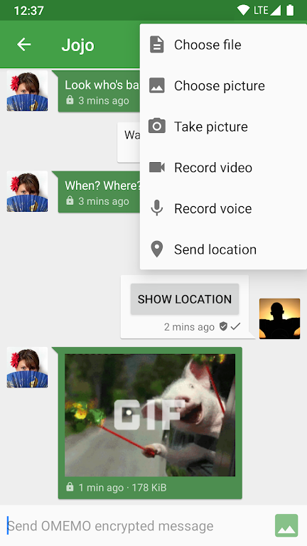 Conversations (Jabber / XMPP) 스크린샷 1