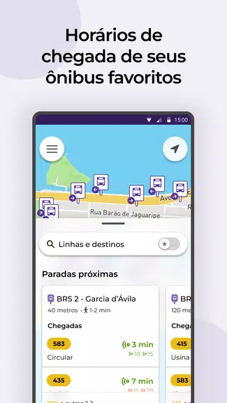 Cittamobi: Horários de Ônibus स्क्रीनशॉट 1