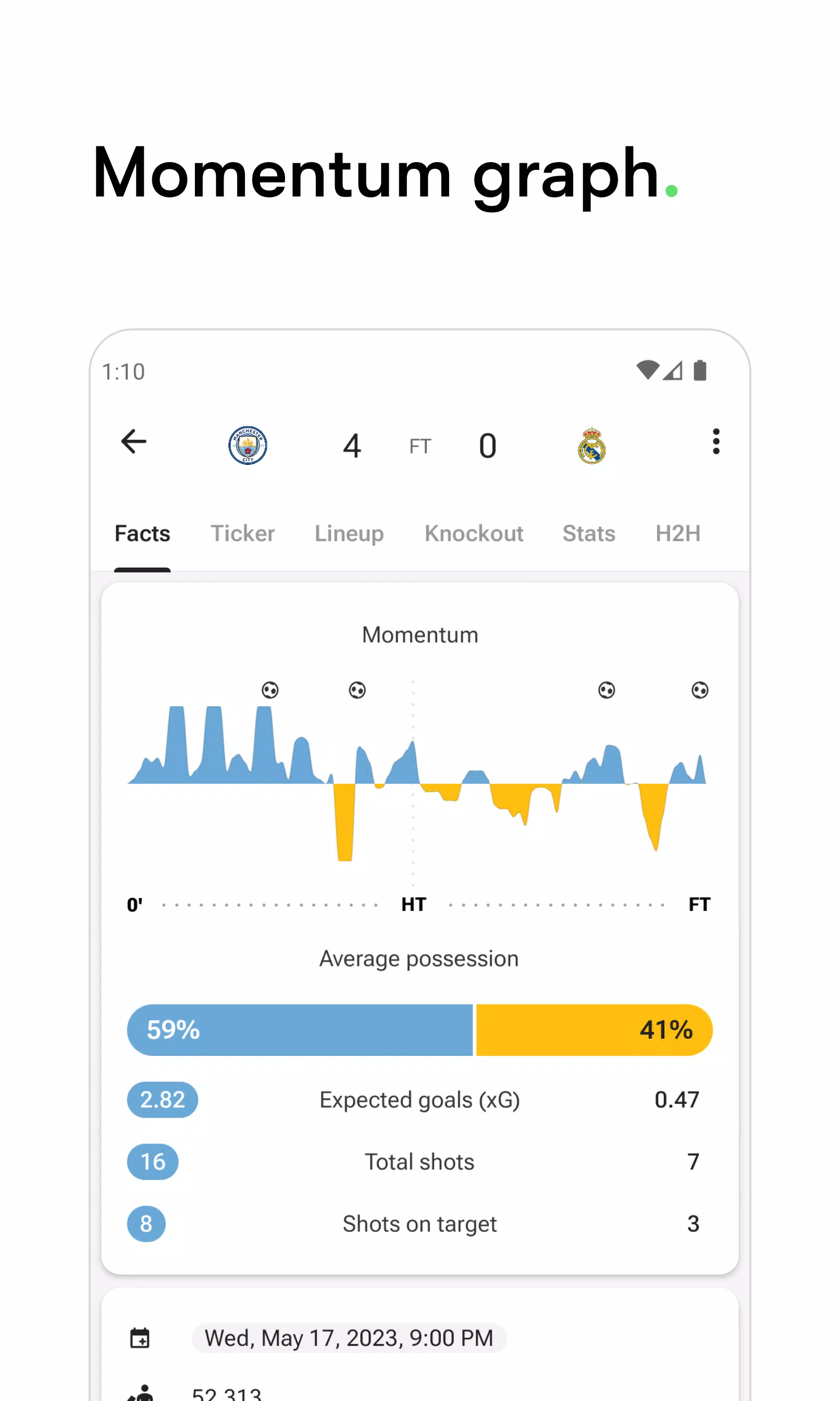 FotMob - Soccer Live Scores 螢幕截圖 1