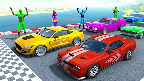 Superhero Car Stunt Game 3D Screenshot 0