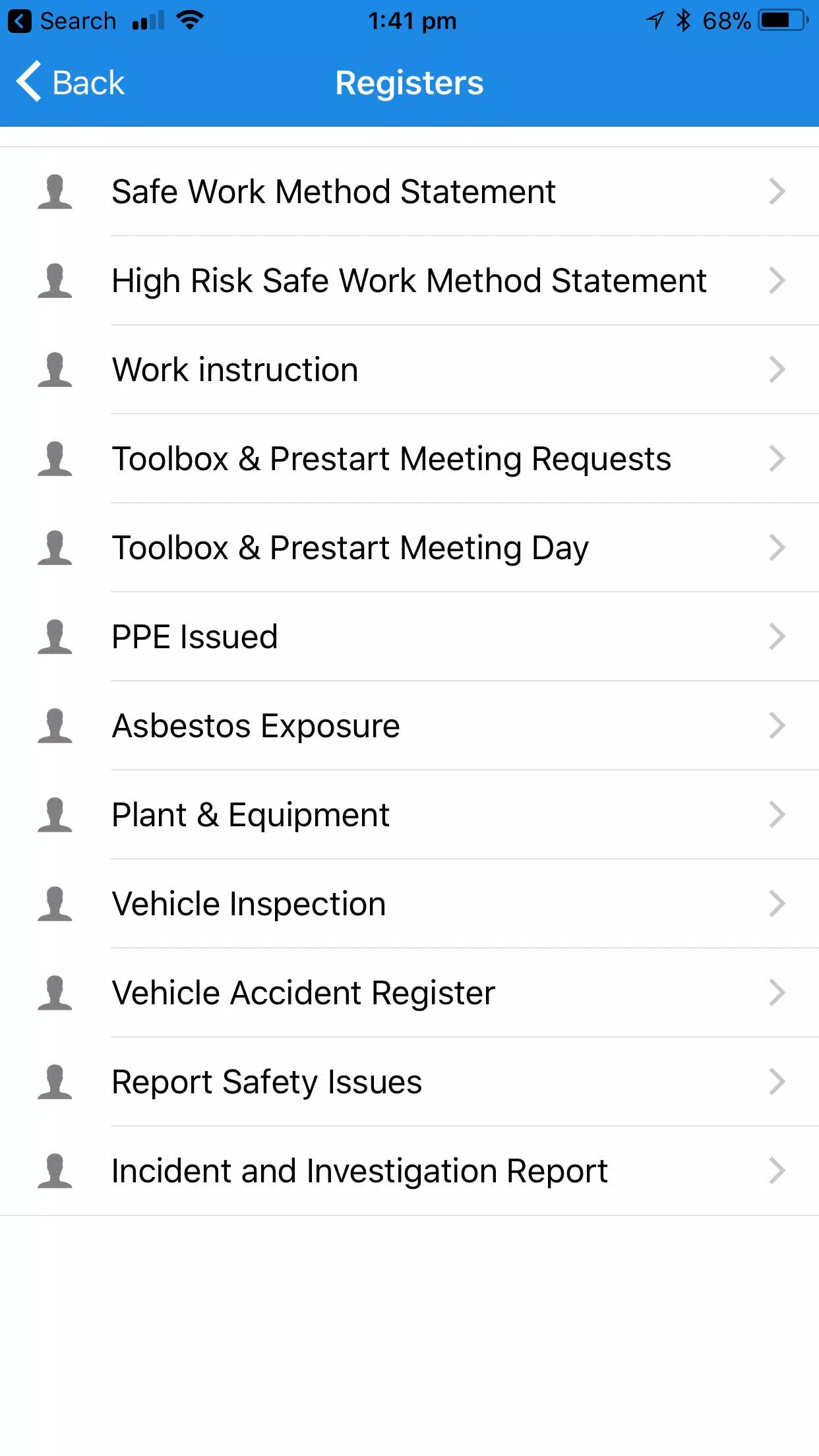 Safetyminder Screenshot 1