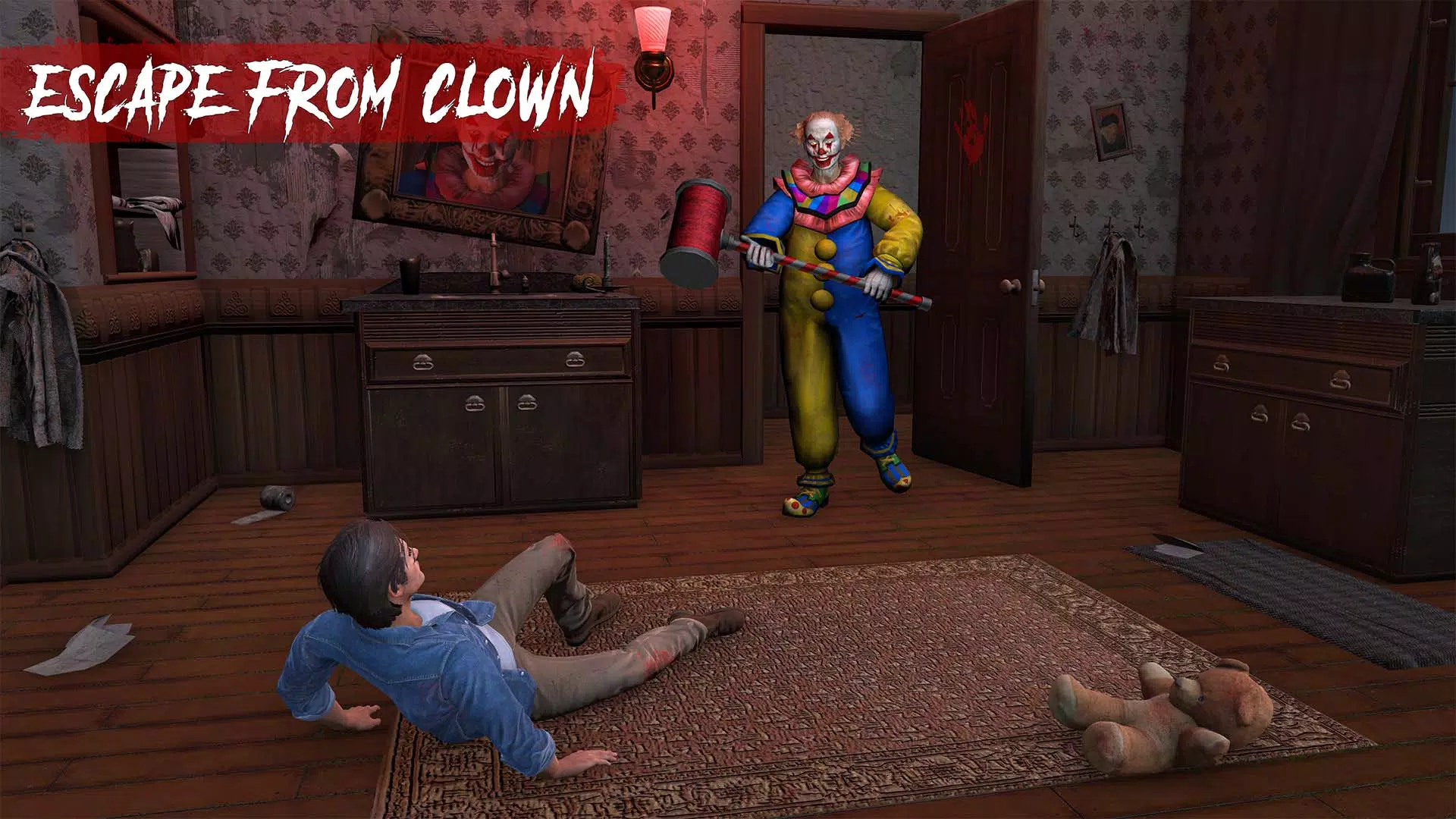 Scary Clown - Horror Game 3D 스크린샷 1