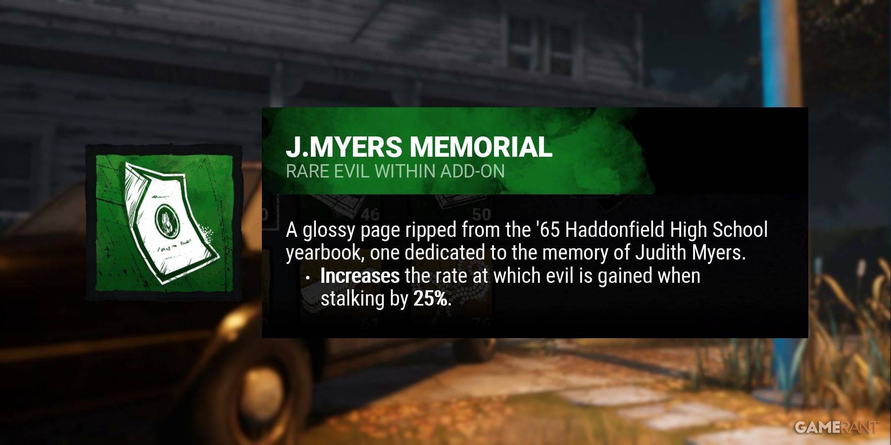 J. Myers Memorial Add-on