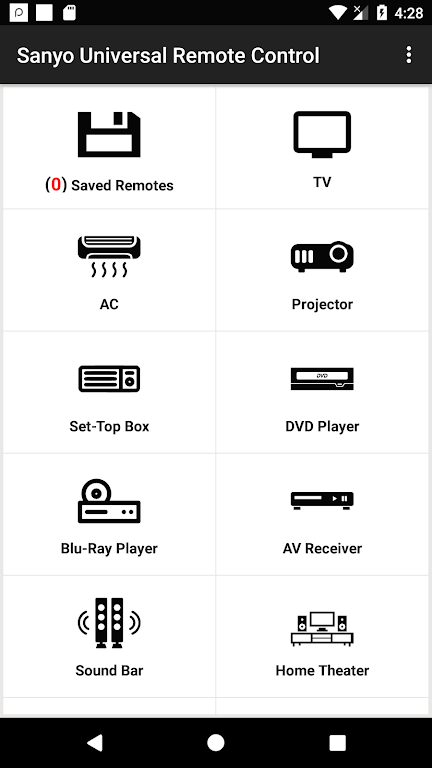 Sanyo Universal Remote应用截图第0张