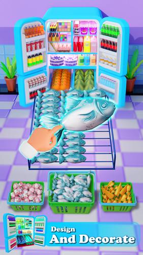 Fill The Fridge Organizer Game Captura de pantalla 2