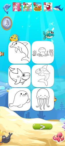 Baby Shark Coloring Book应用截图第1张