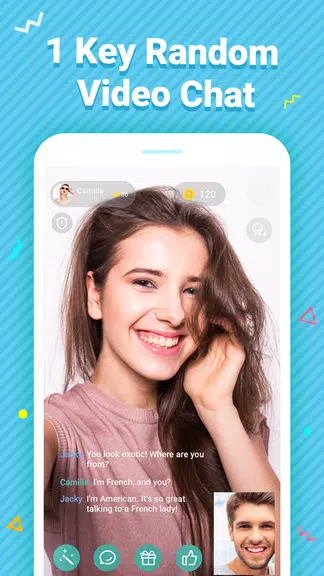 Meet – Talk to Strangers Using Random Video Chat Capture d'écran 2