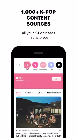 theQoos: K-Pop News, Friends, Music & Community 螢幕截圖 3