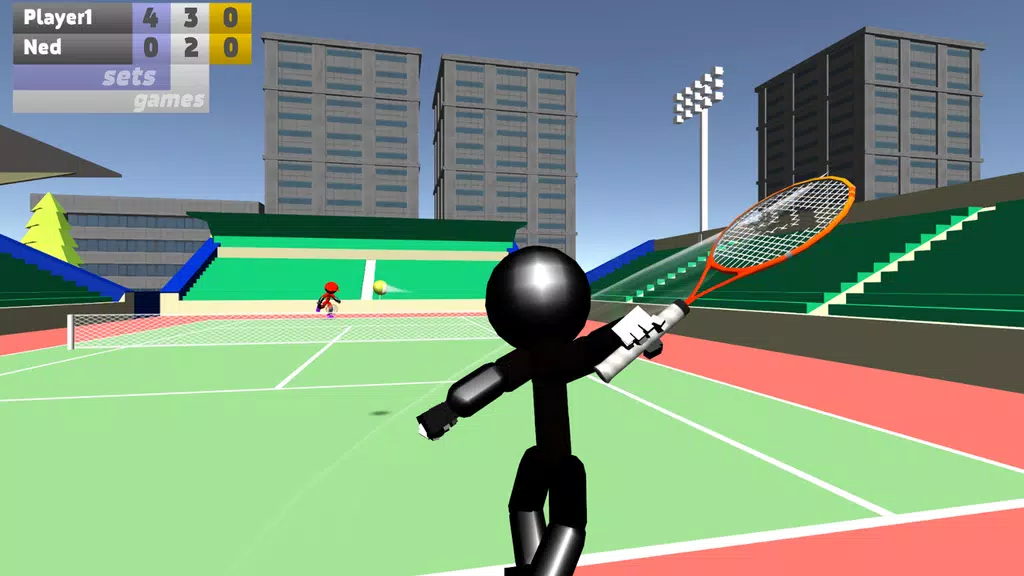 Stickman 3D Tennis Screenshot 1