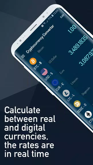 Cryptocurrency Rate Converter 스크린샷 0