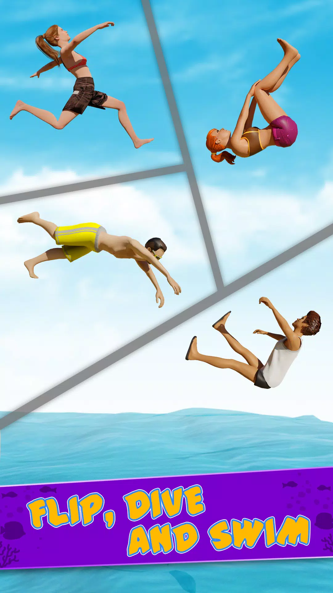 Cliff Flip Diving 3D Flip Screenshot 2