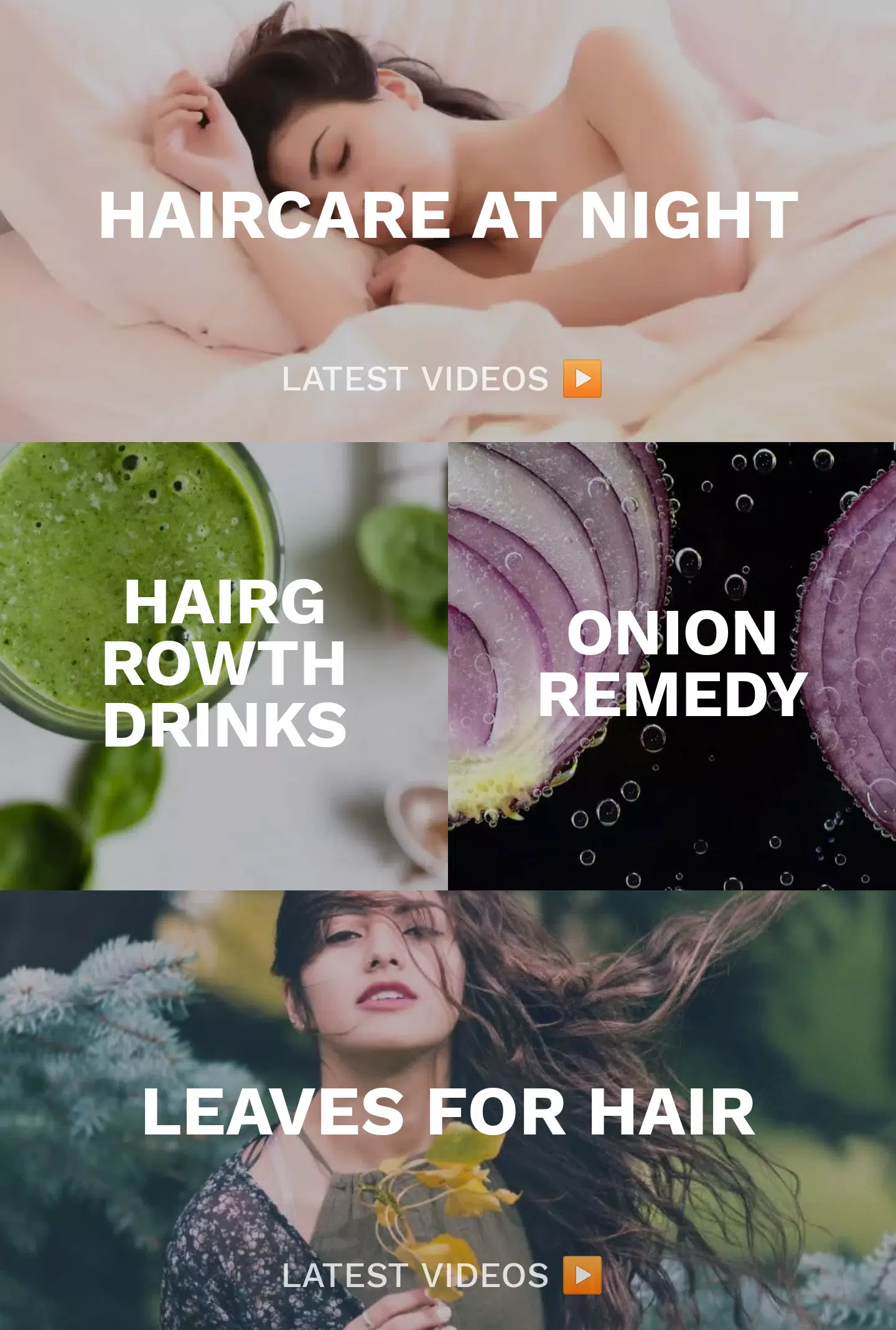 Haircare app for women Ekran Görüntüsü 0