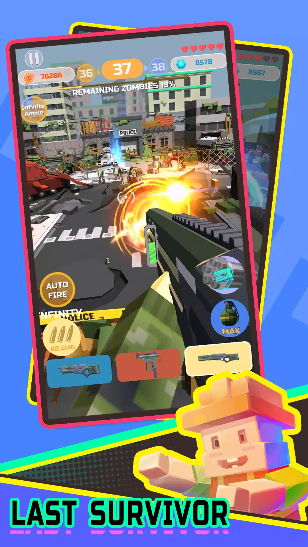 Pixel Zombie Hero 스크린샷 1