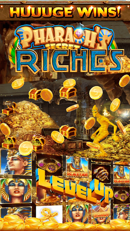 Pharaoh's Secret Casino Online Slot Machine Скриншот 1