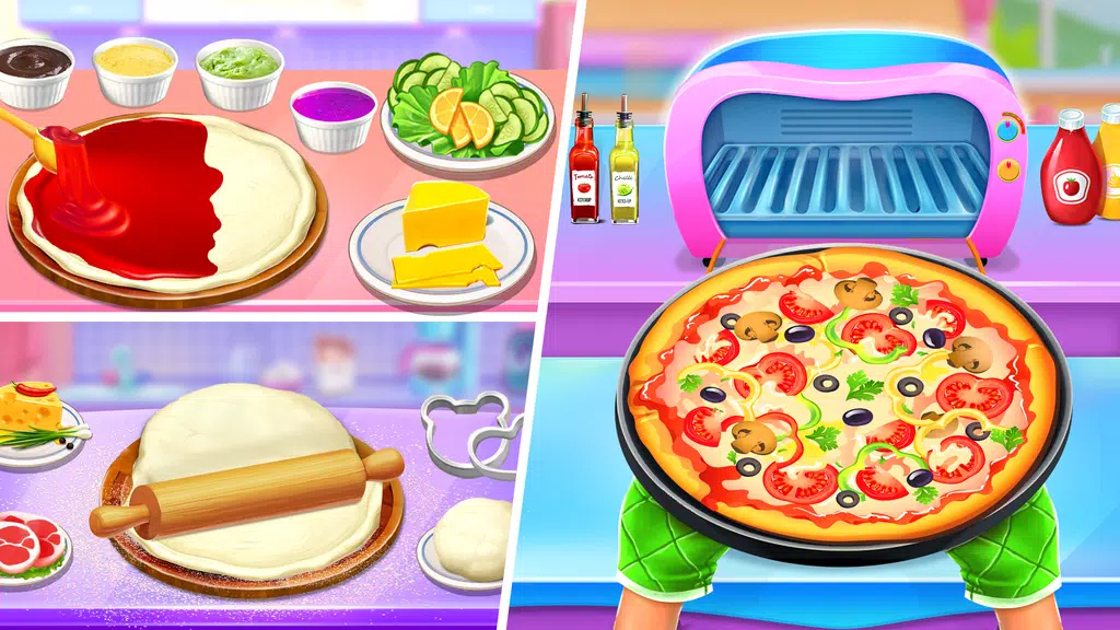 Pizza Maker Food Cooking Games Скриншот 1