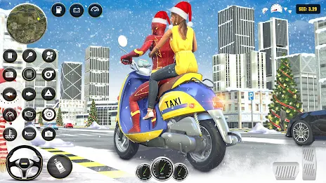 Superhero Bike Taxi Bike Games 螢幕截圖 1