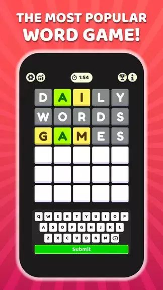 W Challenge - Daily Word Game Скриншот 0