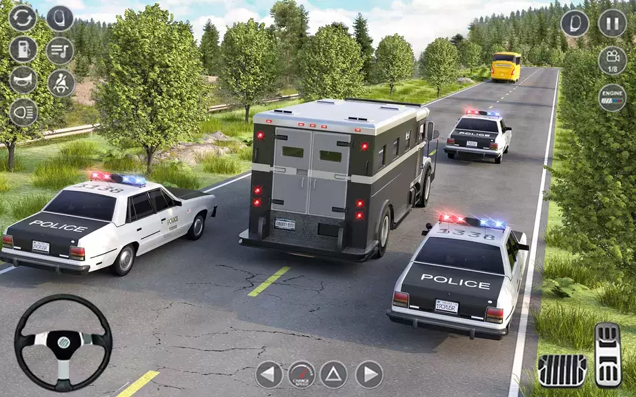 Police Car Driving Games 3D Schermafbeelding 1