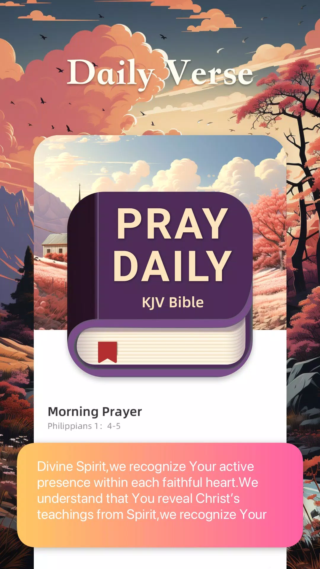 Pray Daily:KJV Bible Capture d'écran 0