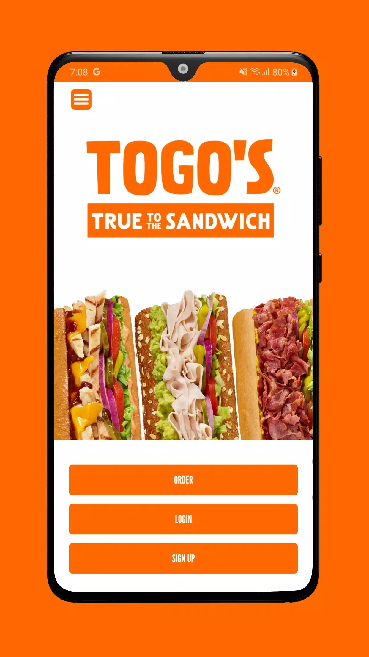 TOGO's Sandwiches 스크린샷 0