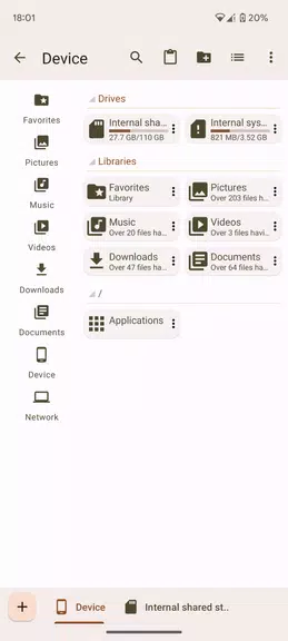 Oojao Files Manager Скриншот 0