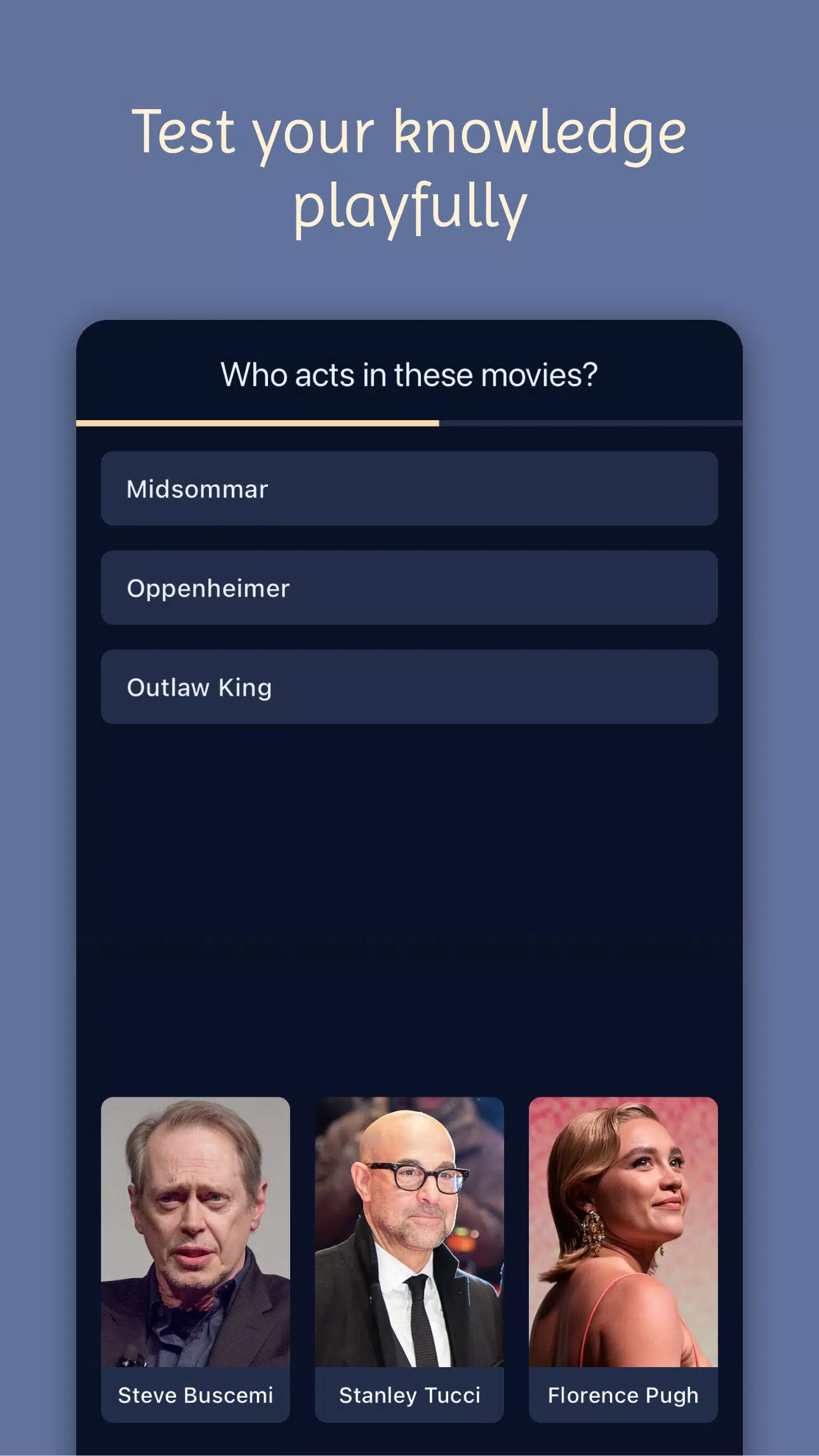 Movie & Actor Quiz Ekran Görüntüsü 0