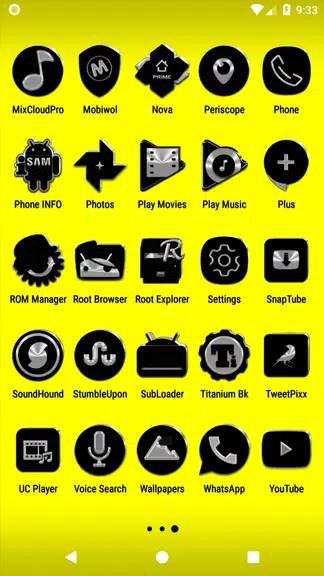 Black Icon Pack Ekran Görüntüsü 2