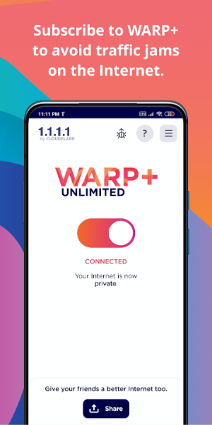 1.1.1.1 WARP: Safer Internet Ảnh chụp màn hình 2