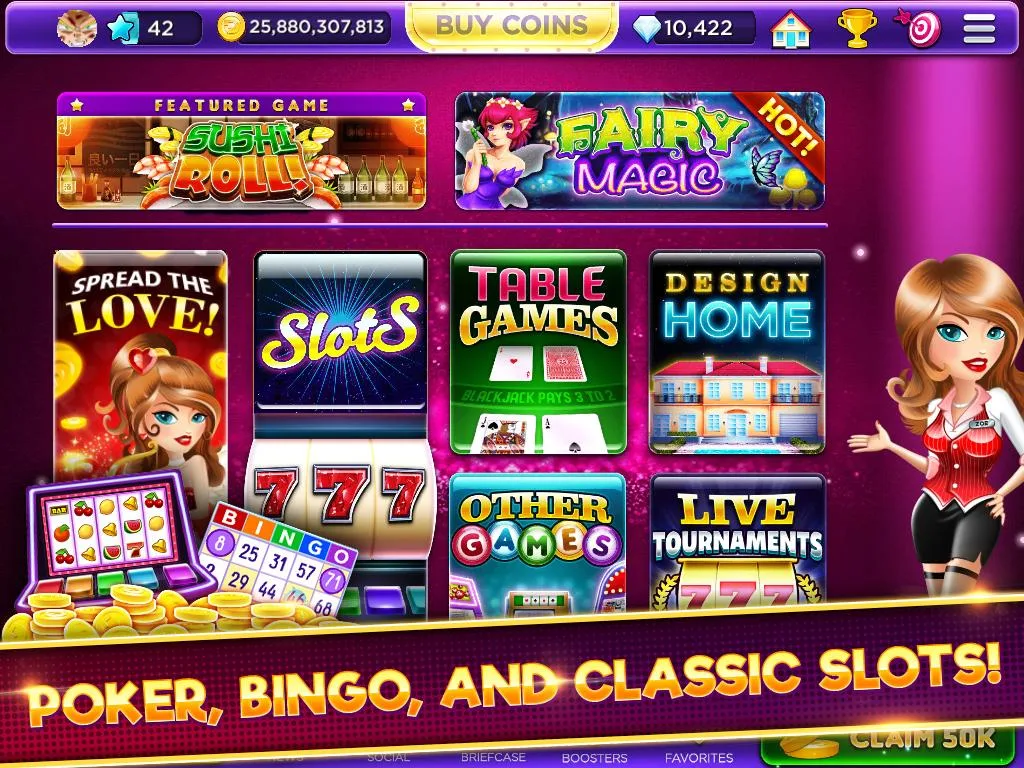 Glamour Casino - Home Designer Slots 螢幕截圖 1