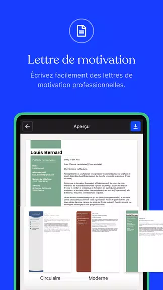 CV.fr : Créer un CV pro Ảnh chụp màn hình 1