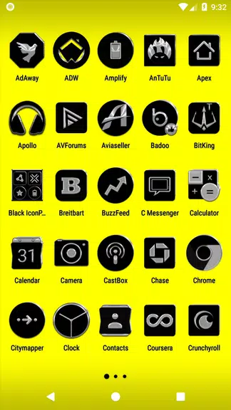 Black Icon Pack Ekran Görüntüsü 1