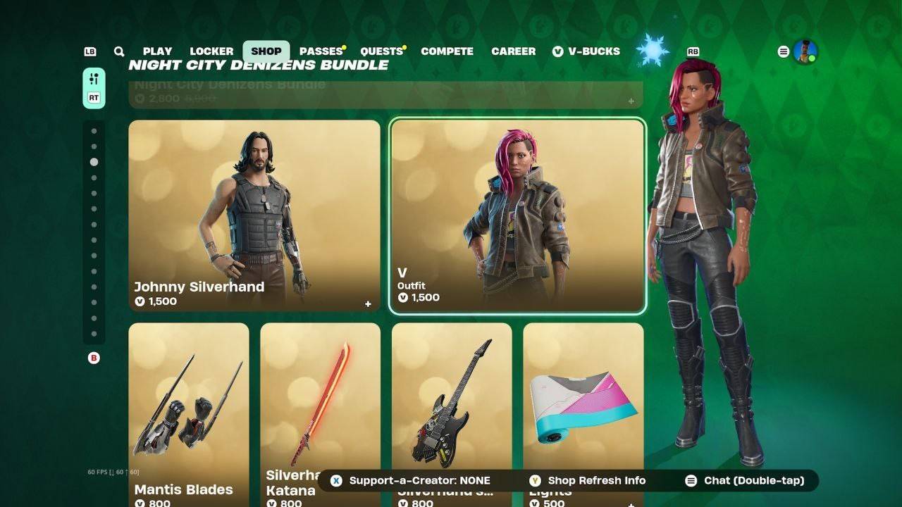 Cyberpunk 2077 Fortnite Skin - Female V