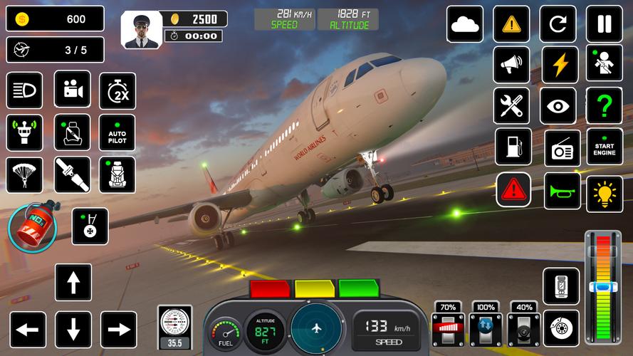 Pilot Flight Simulator Games 螢幕截圖 0