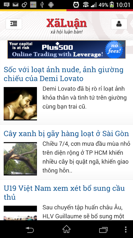 Schermata XaLuan Doc Bao Moi Tin Tuc 24h 0