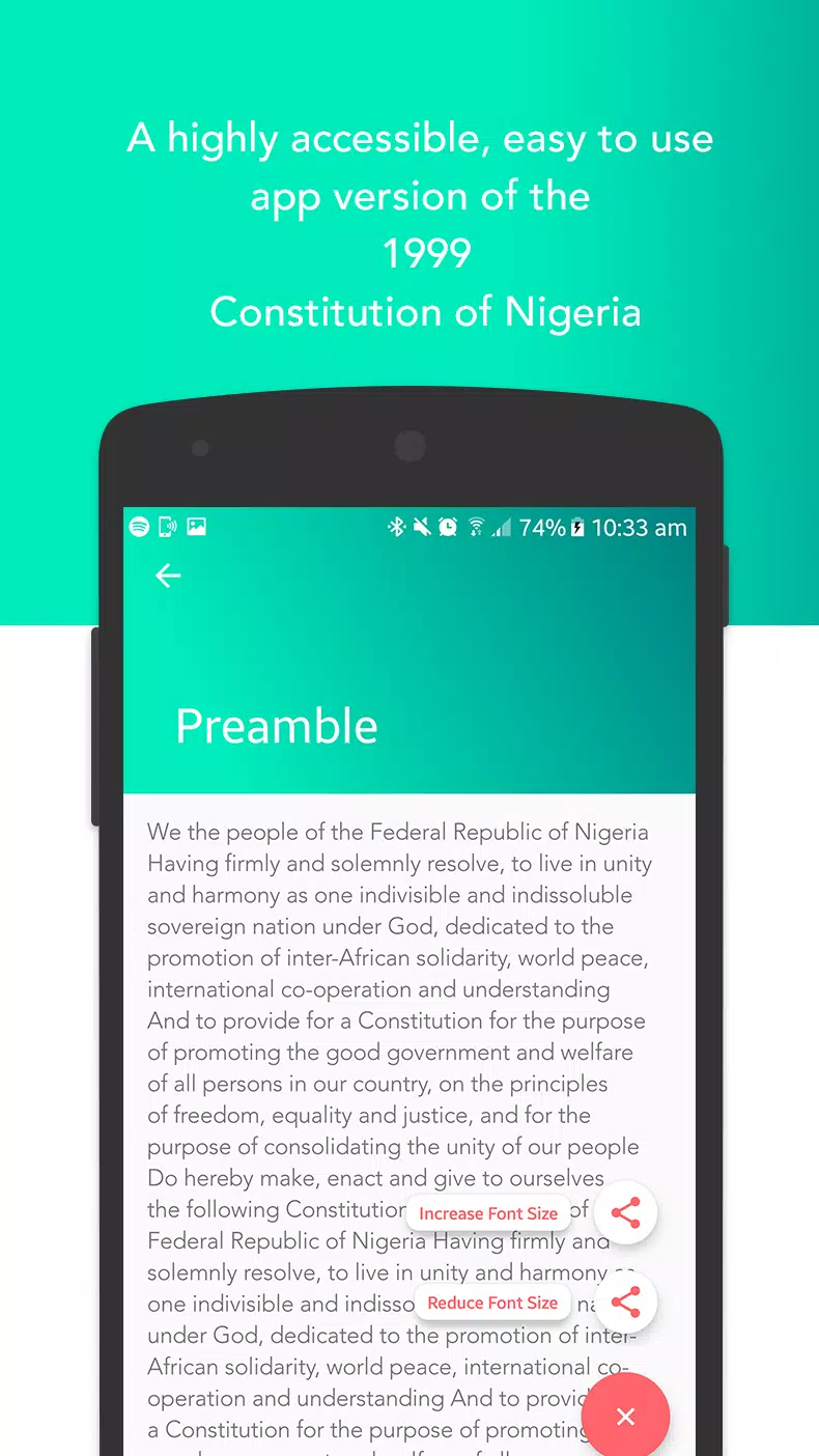 The Nigerian Constitution 1999 螢幕截圖 1
