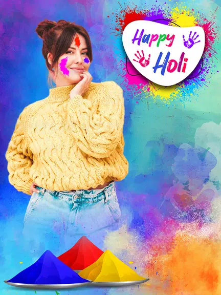 Happy Holi Video Maker Screenshot 2