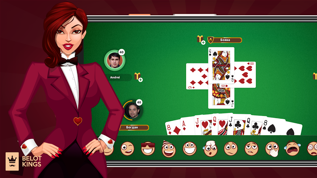 Belot Kings - Free Classic Belote - Bridge Скриншот 0