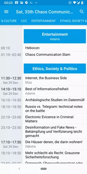Giggity (schedule viewer) ภาพหน้าจอ 3