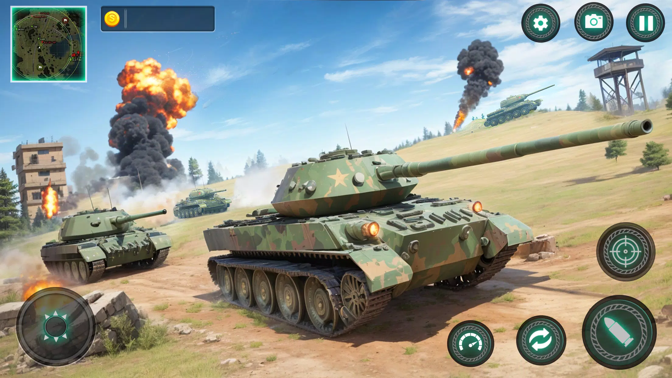Military Tank War Machine Sim 螢幕截圖 1