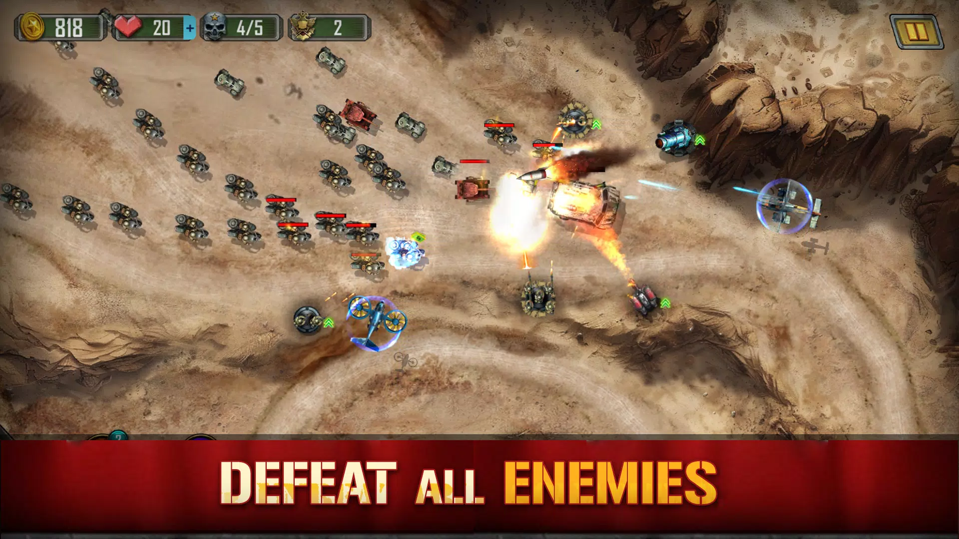 1945 WarGuard: Epic Shooter TD Screenshot 3