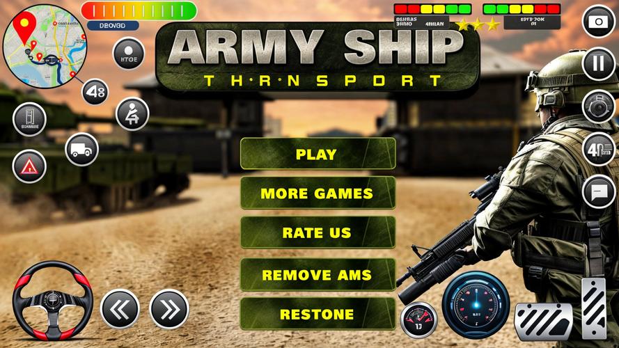 Army Transport Tank Ship Games Capture d'écran 0