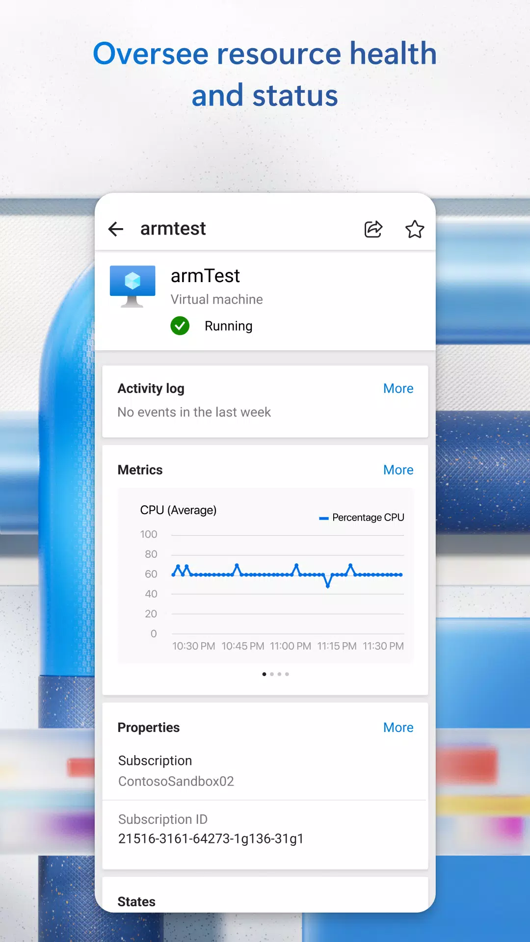 Schermata Microsoft Azure 2